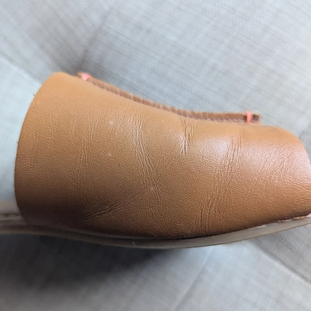 Gap Leather Slides/Sandals In Cognac - Size 7.5 - Picture 5 of 6